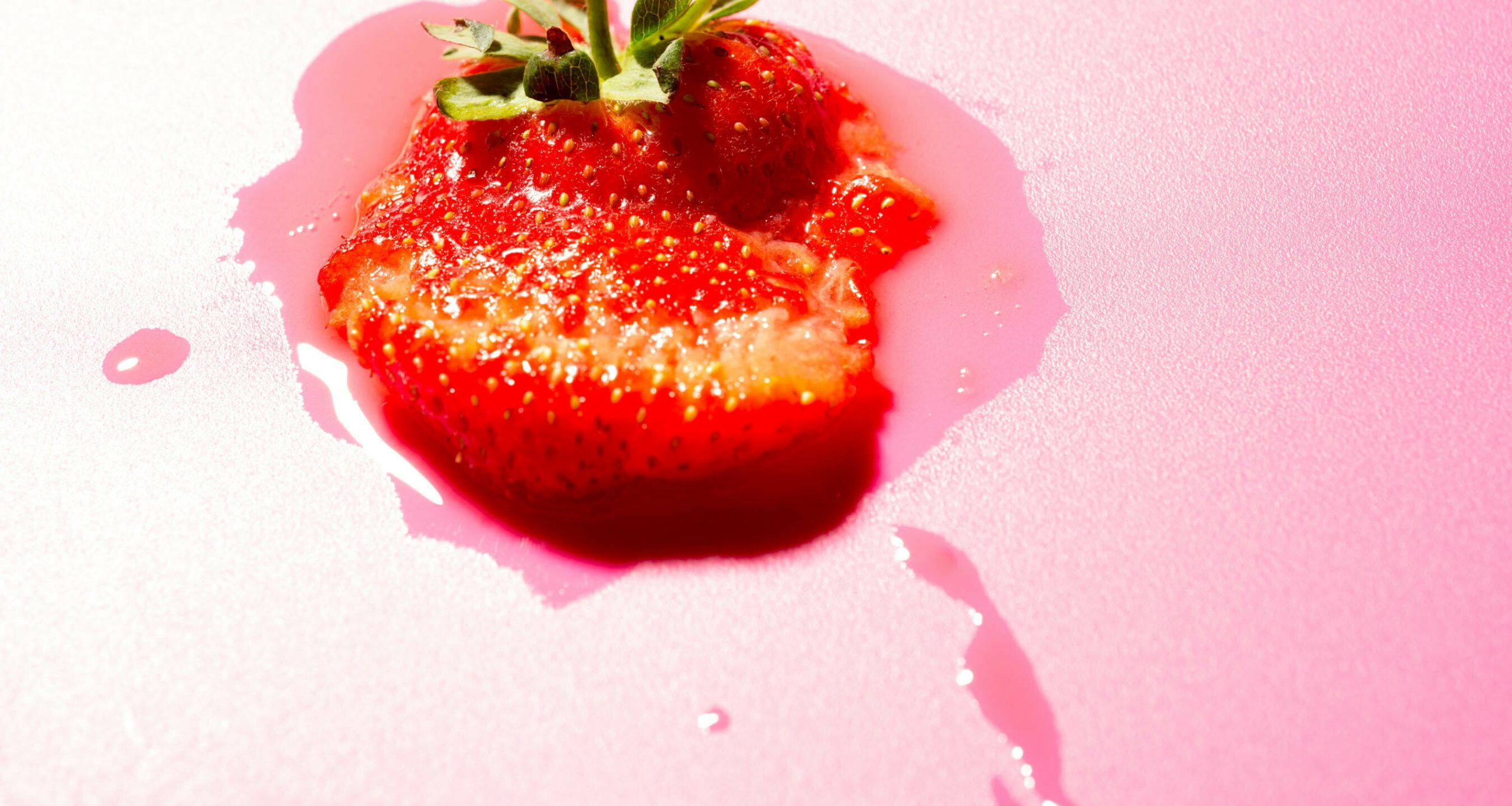 Squashed strawberry